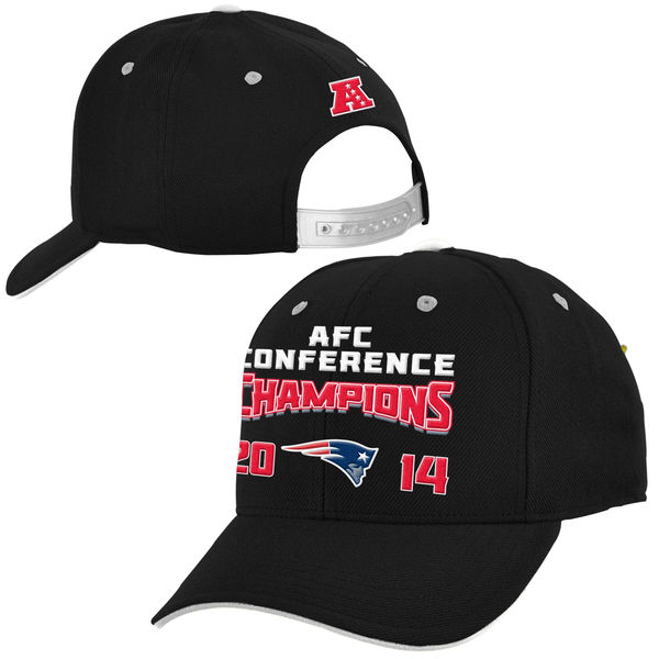 New England Patriots Youth 2014 AFC Champions Hat - Black